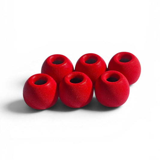 PureSeal red memory foam ear tips, the secure-fit upgrade for running with PureBuds Pro