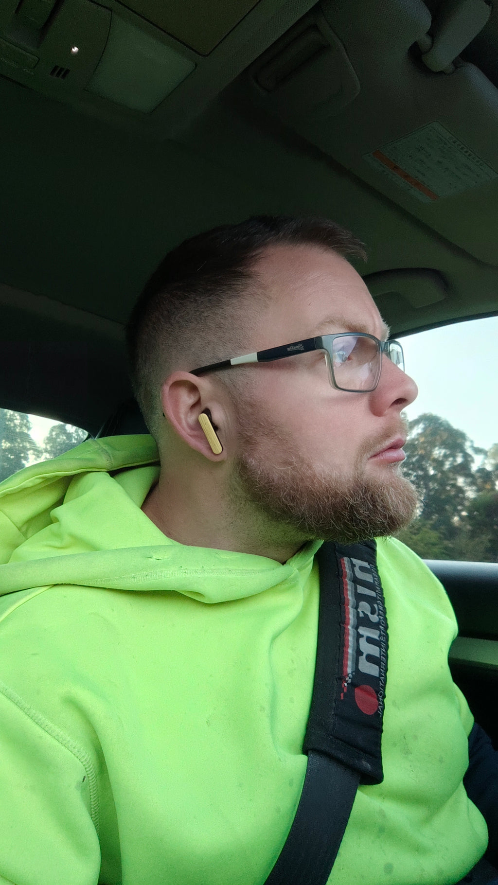 PurePods in car side profile