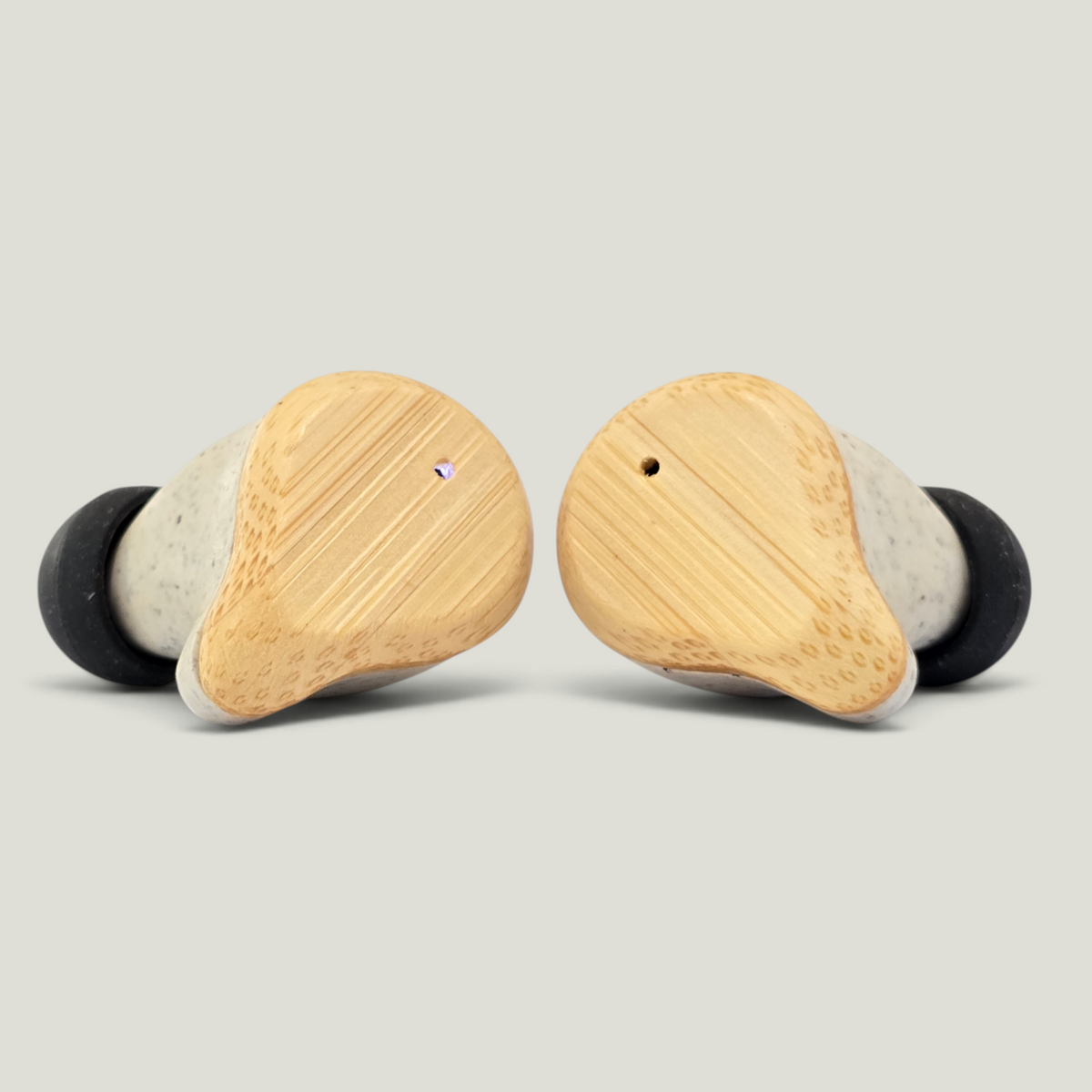 Bamboo PureBuds Pro earbuds close up